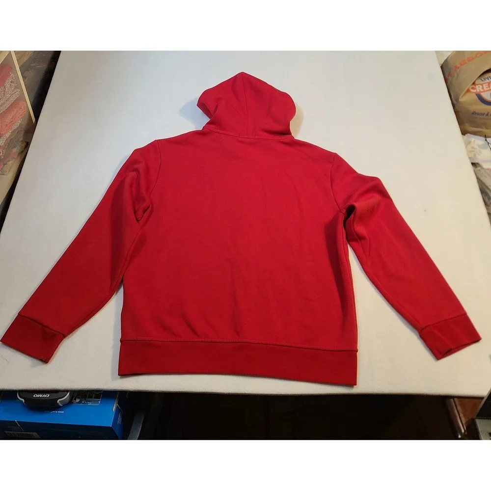 Polo Ralph Lauren Full Zip Big & Tall Hooded Hoodie Sweatshirt with Pony - Red
